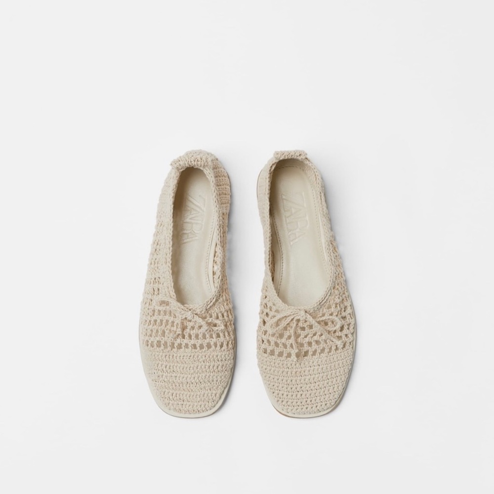 ZARA girl crochet ballet flats